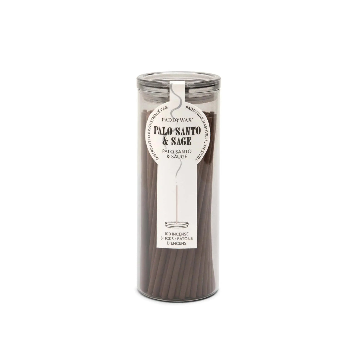 Palo Santo + Sage - Haze Incense: elevate your space with these stylish brown sticks, perfect for your incense collection or as a chic incense holder to enjoy flameless fragrance in any room.