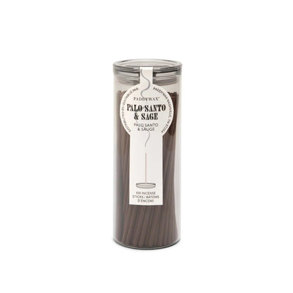 Palo Santo + Sage - Haze Incense: elevate your space with these stylish brown sticks, perfect for your incense collection or as a chic incense holder to enjoy flameless fragrance in any room.